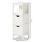Baxton Studio Reuben White Finished 2-Drawer Wood Storage Cabinet 163-10299 - alternate 3
